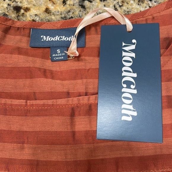 NWT Mod Cloth Boxy Linen Blend Blouse - Picture 10 of 16
